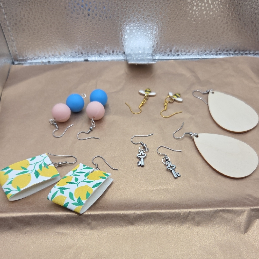 Earrings, 5 Different Pair, NWOT